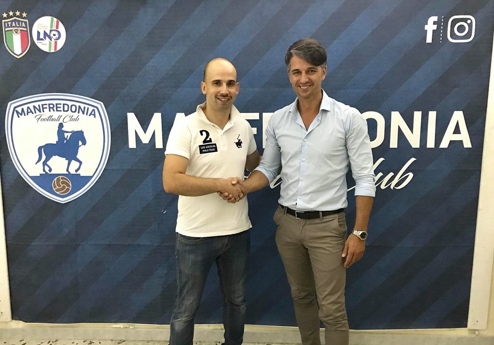 Anche l’allenatore Matteo Diurno nello staff tecnico del Manfredonia FC