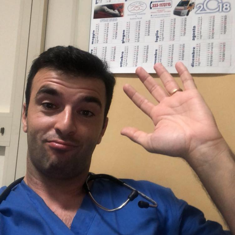 IL DOTTOR PAOLO SOLDO CAPITANO DEL GS SANT’AGATA MEDICO CONTRO IL COVID19