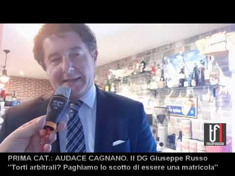 VIDEO: Giuseppe Russo DG del Cagnano. “Torti arbitrali, speriamo sia solo un’impressione”