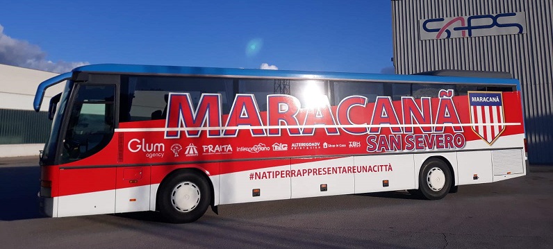 IL MARACANA’ SAN SEVERO PER “VIAGGIARE IN PROMOZIONE” SI E’ FATTO UN PULLMAN TUTTO SUO